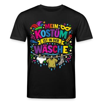 Fastnacht - Karneval - Kostümersatz - Spruch - Stanley/Stella Unisex Bio-T-Shirt CREATOR  - Schwarz - Vorne - Alina (178cm) & Michal (187cm)