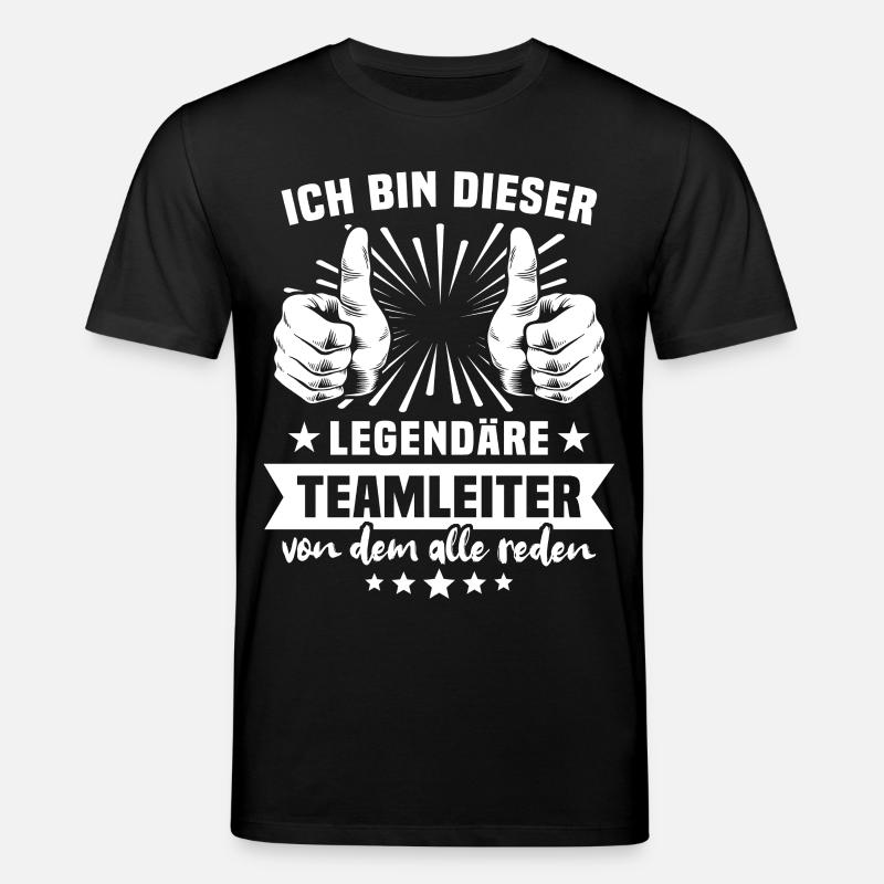 Teamleiter Legende - Stanley/Stella Unisex Bio-T-Shirt CREATOR - Schwarz