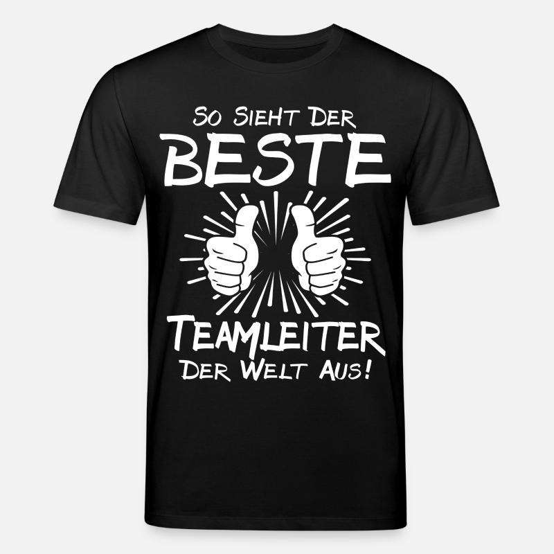 Bester Teamleiter - Stanley/Stella Unisex Bio-T-Shirt CREATOR  - Schwarz