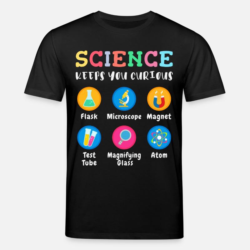 Wissenschaft macht neugierig - Stanley/Stella Unisex Bio-T-Shirt CREATOR - Schwarz