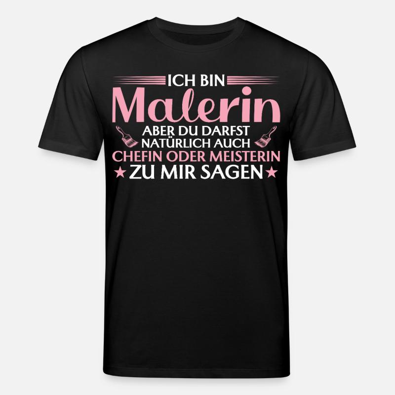 Handwerkerin Chefin oder Meisterin - Malerin - Stanley/Stella CREATOR Unisex Organic T-Shirt - black