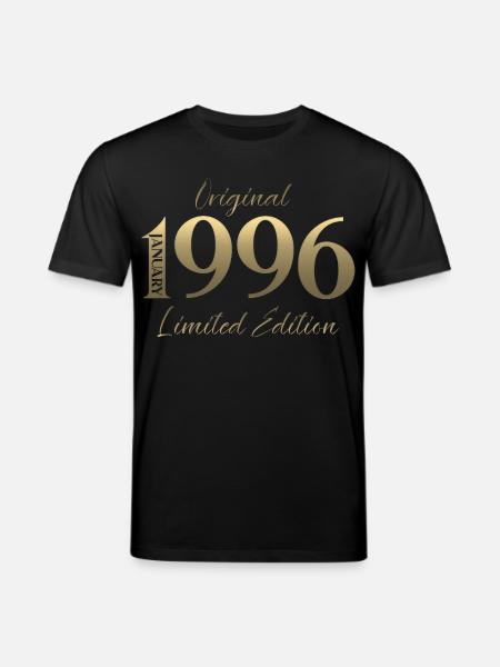 30th Birthday Original January 1996 - Stanley/Stella CREATOR Unisex Organic T-Shirt - black