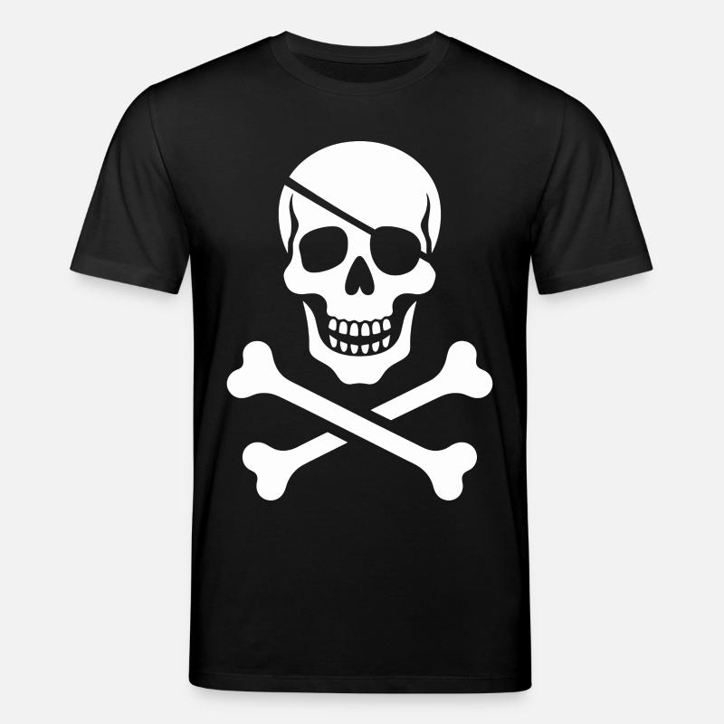 Conception croisée crâne et os - T-shirt bio CREATOR Stanley/Stella Unisexe - noir