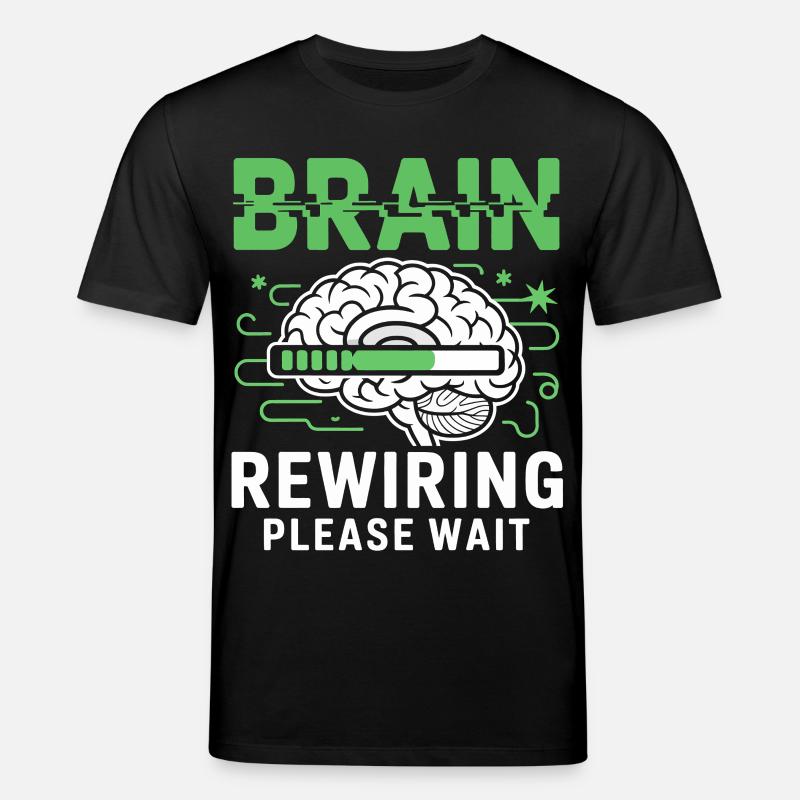 Brain Restart Please Wait - Stanley/Stella CREATOR Unisex Organic T-Shirt - black