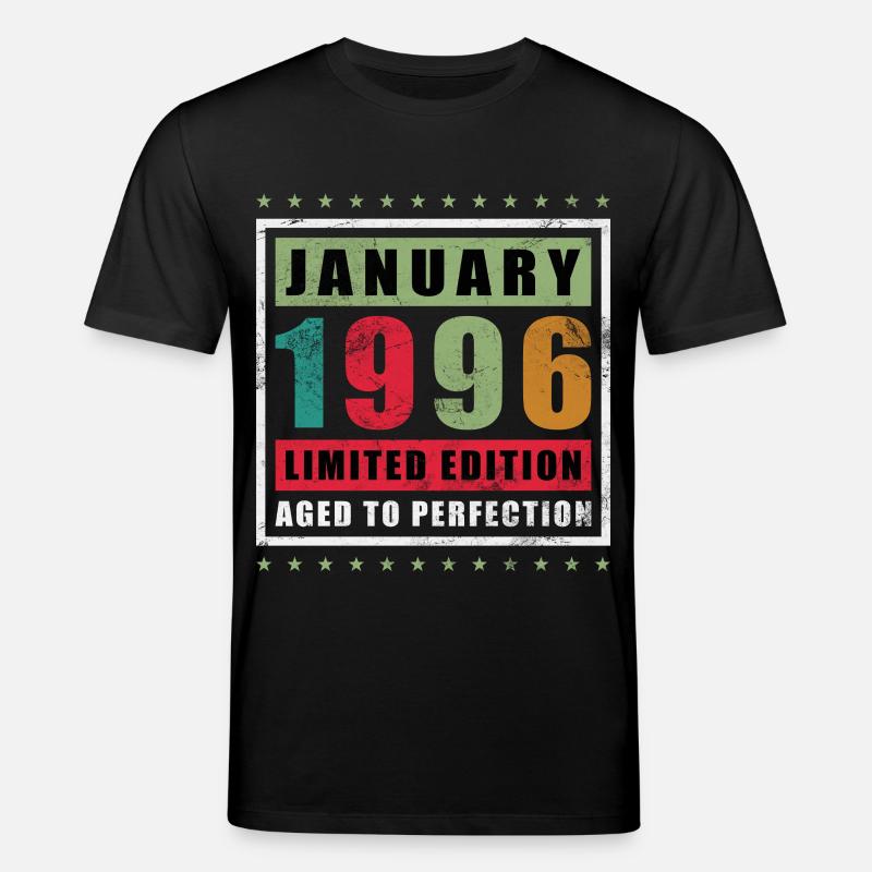 Januar 1996 Limitierte Edition - Stanley/Stella Unisex Bio-T-Shirt CREATOR  - Schwarz