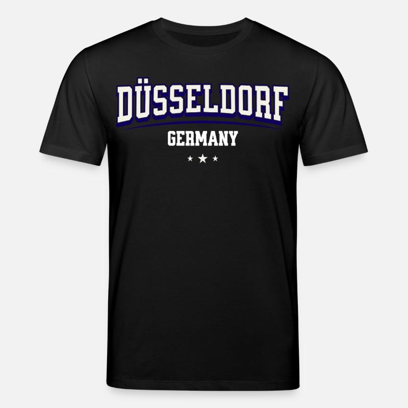 Düsseldorf Deutschland Varsity-Logo - Stanley/Stella Unisex Bio-T-Shirt CREATOR  - Schwarz