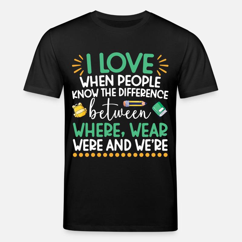 ELA-Lehrerwertschätzung Englisch Sprachkunst - Stanley/Stella Unisex Bio-T-Shirt CREATOR  - Schwarz