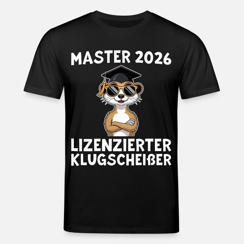 Abschlussprüfung 2026 Mastertitel Geschenkidee - Stanley/Stella Unisex Bio-T-Shirt CREATOR  - Schwarz