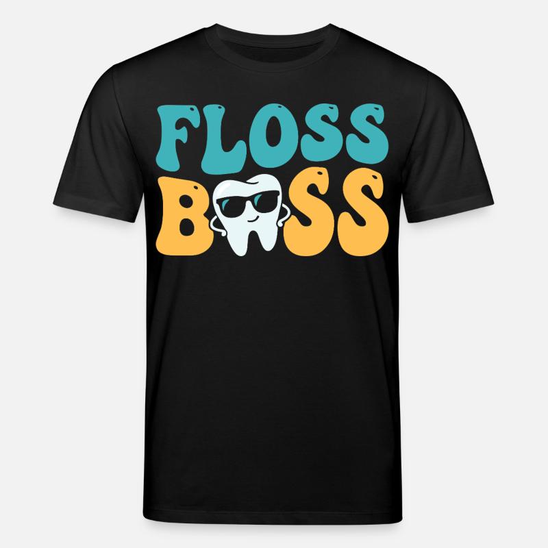 Assistant dentaire dentaire Floss - T-shirt bio CREATOR Stanley/Stella Unisexe - noir