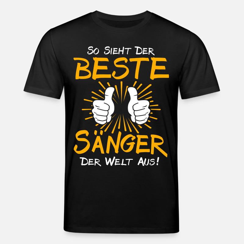Sänger Geschenkidee - Stanley/Stella Unisex Bio-T-Shirt CREATOR  - Schwarz