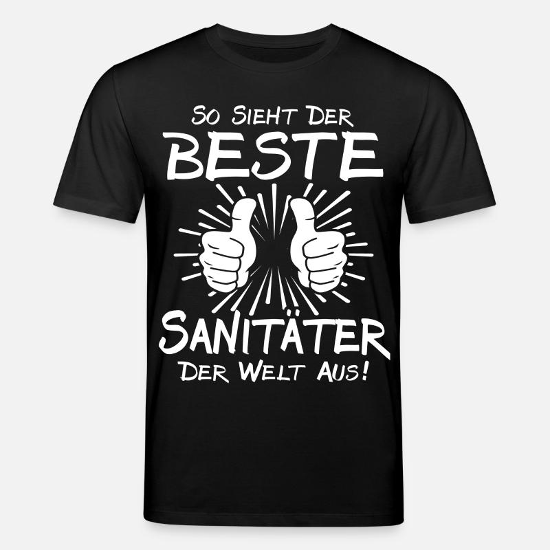 Bester Sanitäter - Stanley/Stella Unisex Bio-T-Shirt CREATOR  - Schwarz