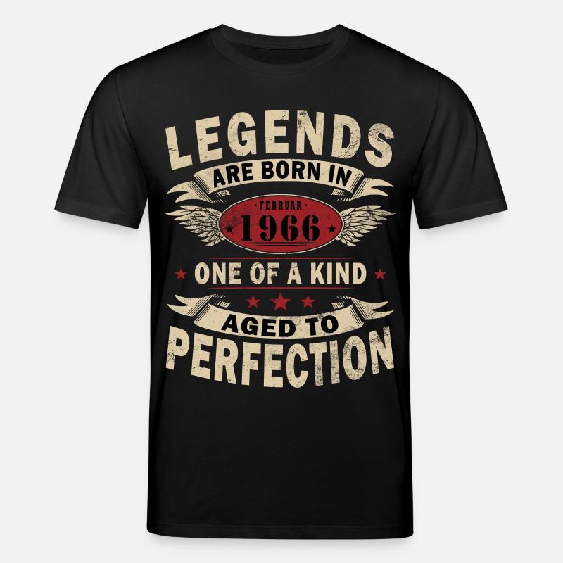 Februar 1966 - Februar 1966 Geschenk - Stanley/Stella Unisex Bio-T-Shirt CREATOR  - Schwarz