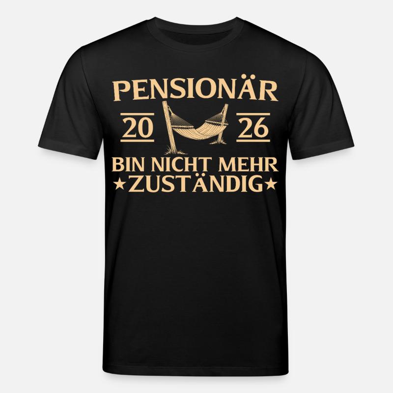 Pensionär 2026 Abschiedsgeschenk Beamter - Stanley/Stella Unisex Bio-T-Shirt CREATOR  - Schwarz