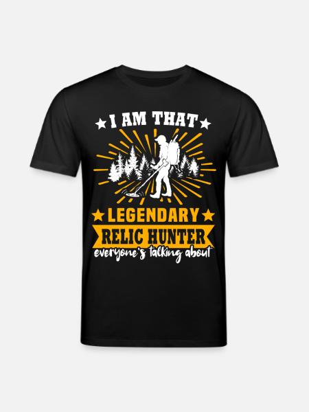 Relic Seeker Detectorist - Stanley/Stella CREATOR Unisex Organic T-Shirt - black