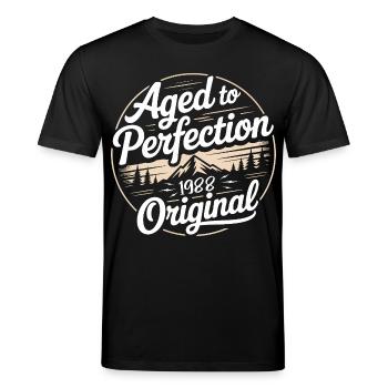 Jahrgang 1988 geboren Retro Original 1988 - Stanley/Stella Unisex Bio-T-Shirt CREATOR  - Schwarz - Vorne - Alina (178cm) & Michal (187cm)