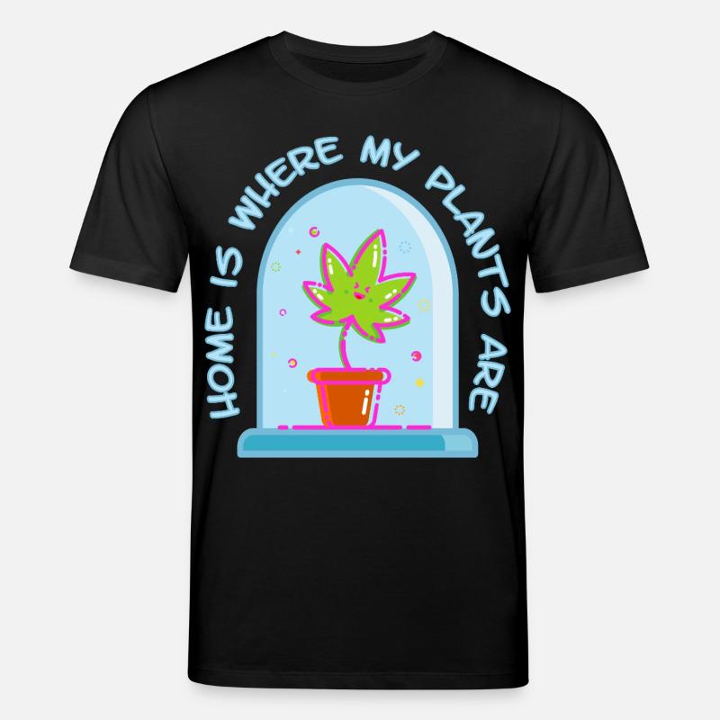 Home is where my plants are - Stanley/Stella Unisex Bio-T-Shirt CREATOR  - Schwarz