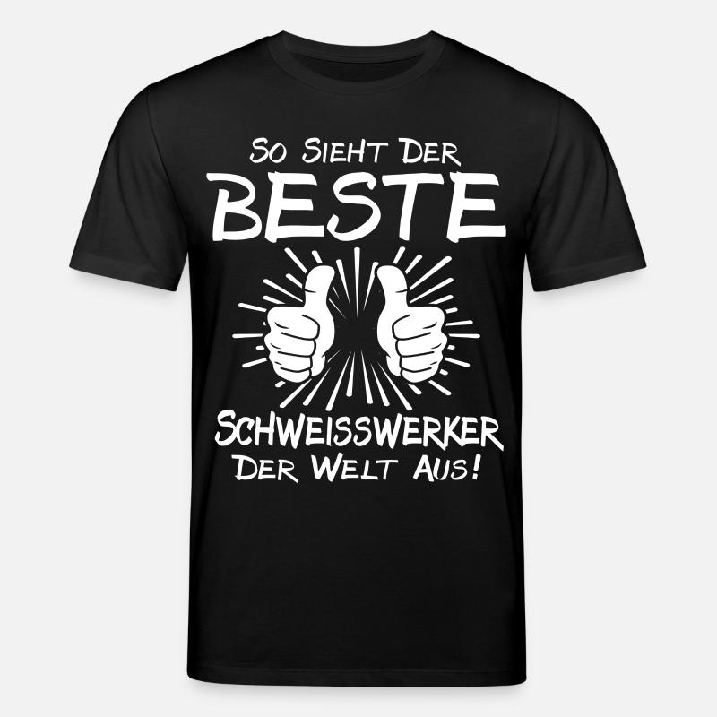 Best Welding Worker - Stanley/Stella CREATOR Unisex Organic T-Shirt - black