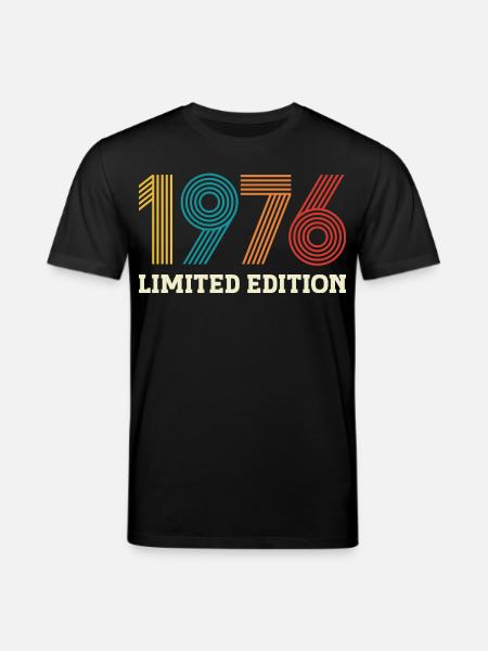 1976 Limited Edition Vintage 50 Jaar Jubileum - Stanley/Stella Uniseks bio-T-Shirt CREATOR  - zwart