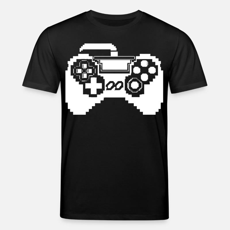 Game Controller Pixel Grafik - Stanley/Stella Unisex Bio-T-Shirt CREATOR  - Schwarz