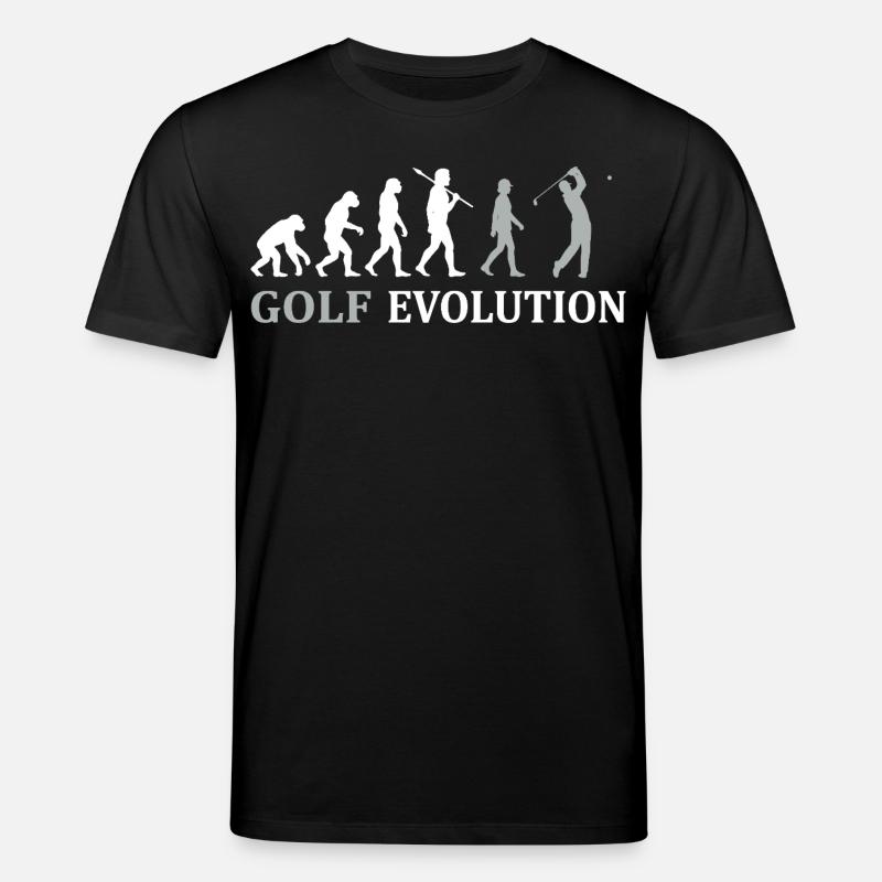 Golf Evolution – Das perfekte Golfer Geschenk - Stanley/Stella Unisex Bio-T-Shirt CREATOR - Schwarz