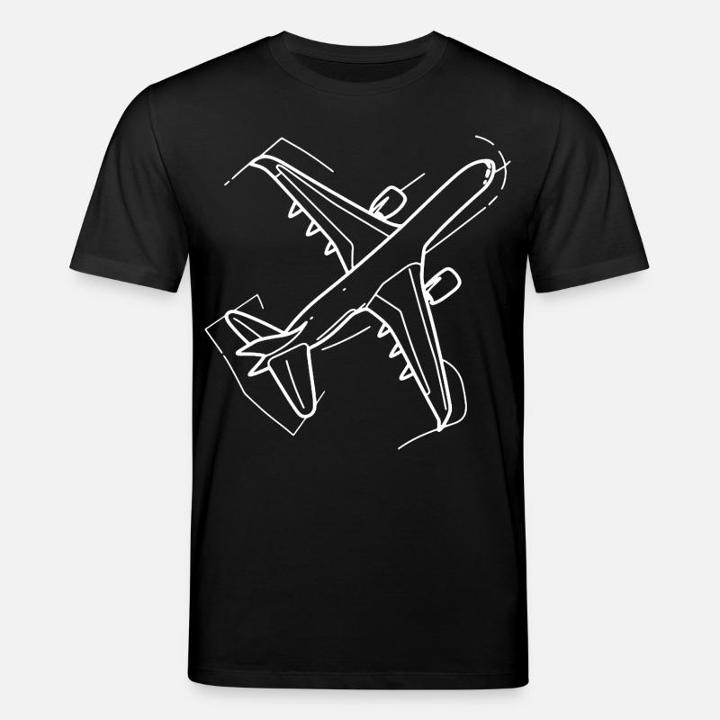 Dessin d’avion - T-shirt bio CREATOR Stanley/Stella Unisexe - noir