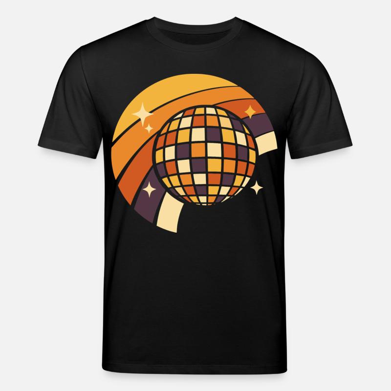Discokugel Retro Party 80er Geschenk - Stanley/Stella Unisex Bio-T-Shirt CREATOR  - Schwarz