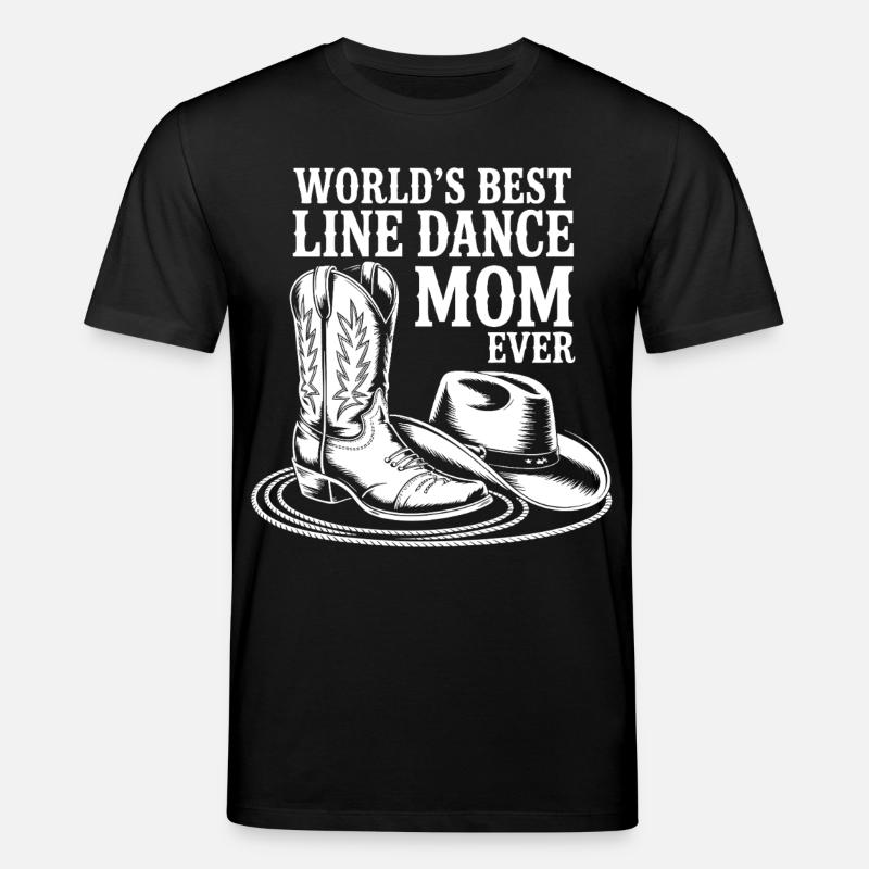 LineDance Mama mit Cowboystiefeln - Stanley/Stella Unisex Bio-T-Shirt CREATOR  - Schwarz