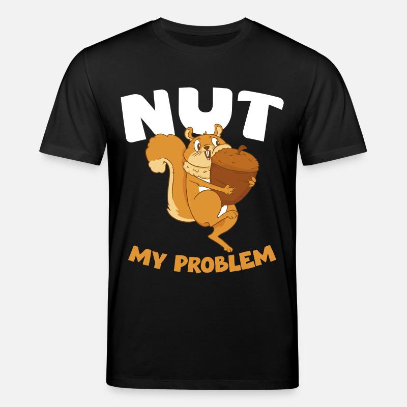 NUT MY PROBLEM Eichhörnchen - Stanley/Stella Unisex Bio-T-Shirt CREATOR  - Schwarz