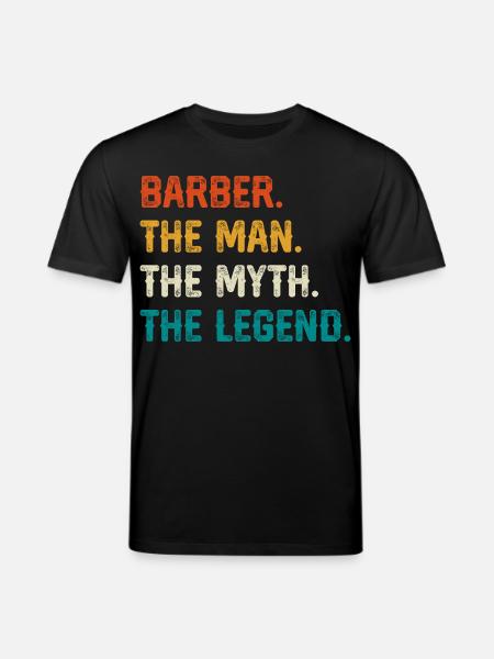 Barber Myth Legend Shirt - Stanley/Stella Unisex Bio-T-Shirt CREATOR - Schwarz