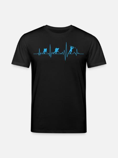 Hockey Ishockey Heartbeat Ishockeyspelare - Ekologisk T-shirt CREATOR unisex från Stanley/Stella - svart