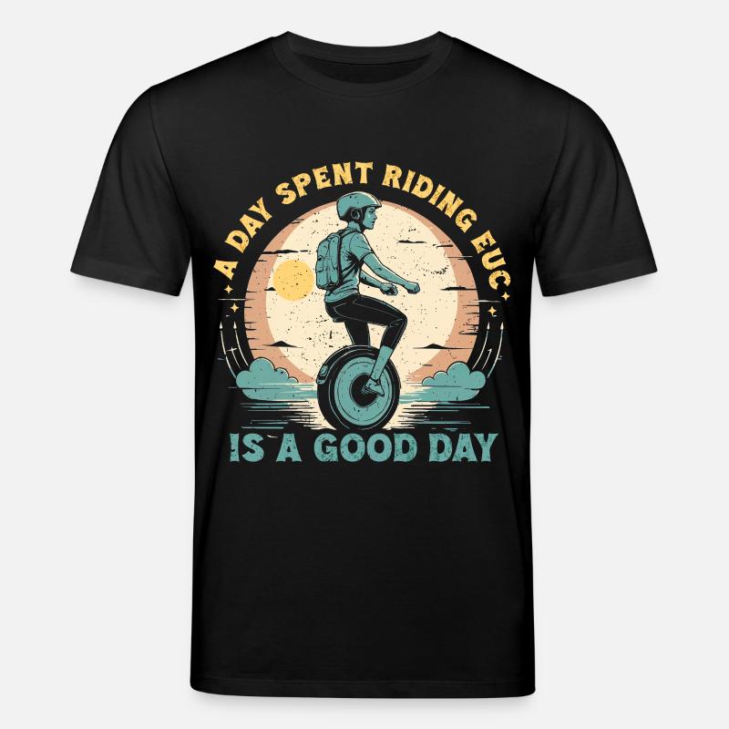Monowheel Monocyclist - Stanley/Stella Unisex Bio-T-Shirt CREATOR  - Schwarz