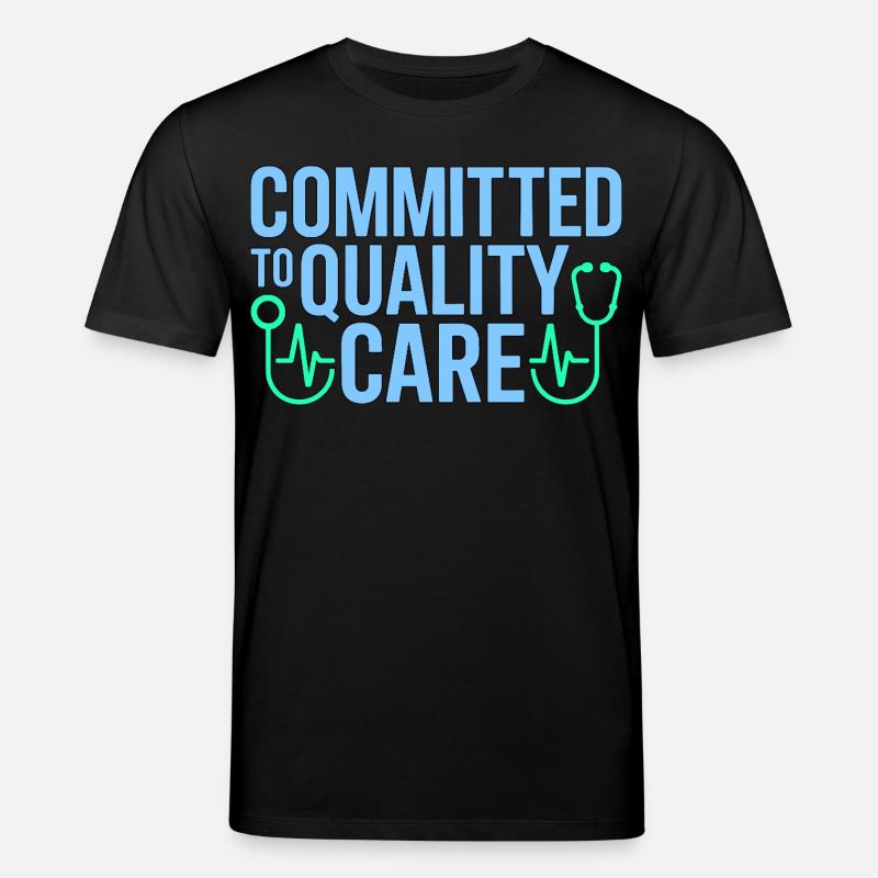 Nurse Practitioner Committed To Quality Nursing - Stanley/Stella Unisex Bio-T-Shirt CREATOR  - Schwarz