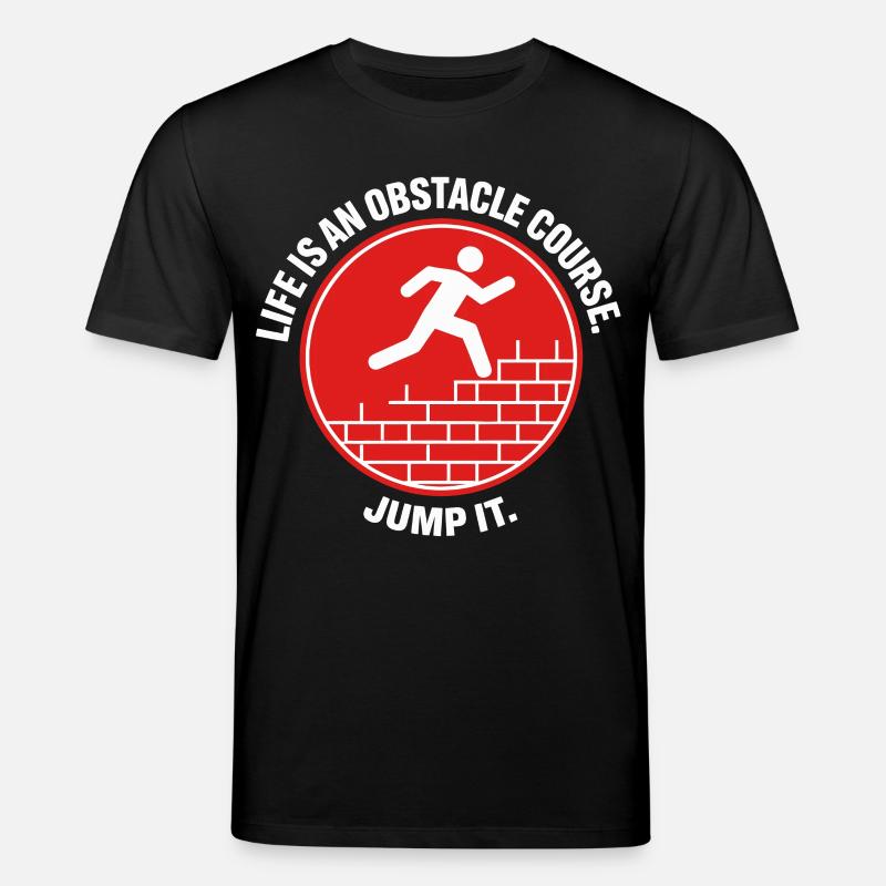 Parkour Life Obstacle Course Hindernislauf - Stanley/Stella Unisex Bio-T-Shirt CREATOR - Schwarz