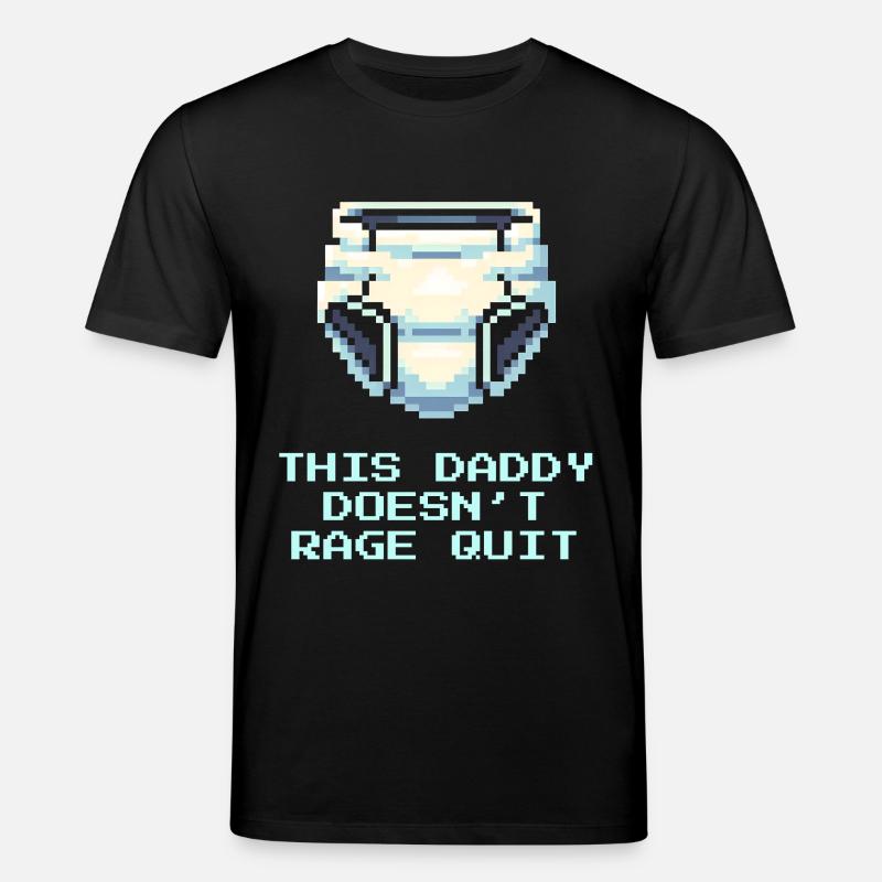 This daddy doesn't rage | Dad - Stanley/Stella CREATOR Unisex Organic T-Shirt - black