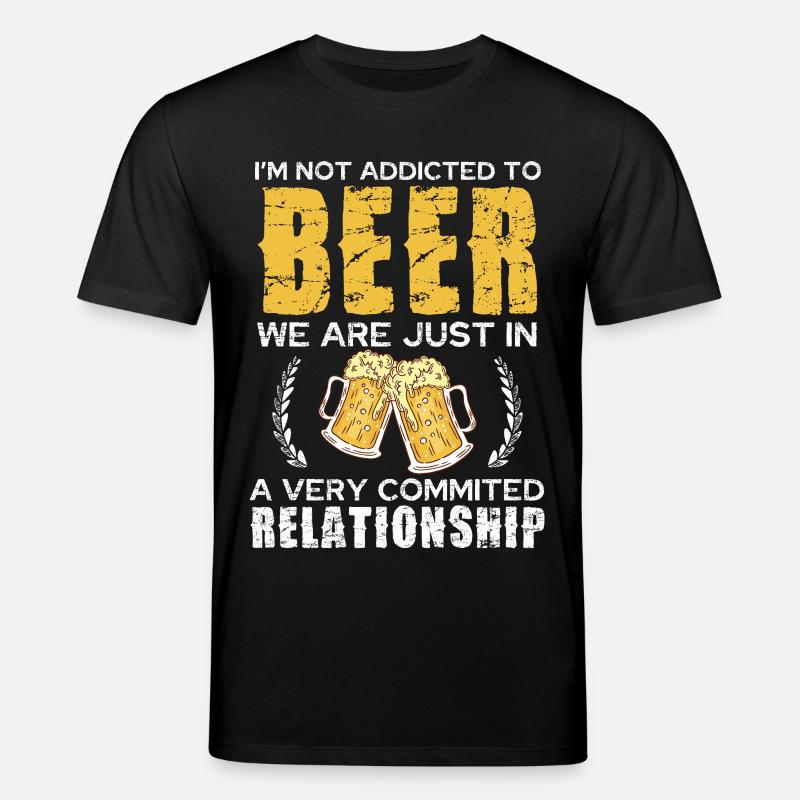 Relation amoureuse de bière Chemise blague - T-shirt bio CREATOR Stanley/Stella Unisexe - noir
