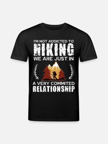 Hiking Commitment Tee Design - Stanley/Stella Unisex Bio-T-Shirt CREATOR - Schwarz