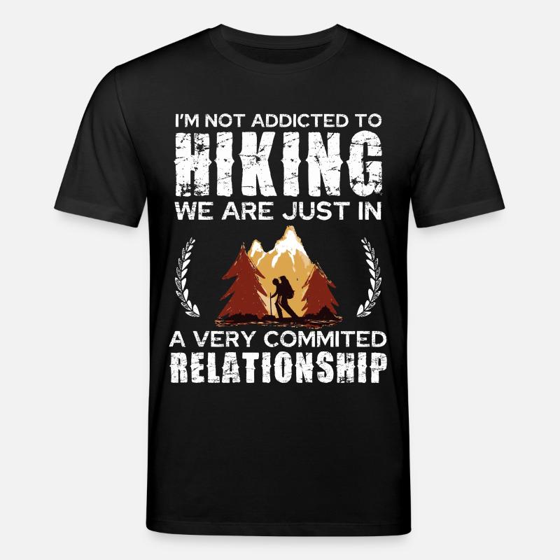 Hiking Commitment Tee Design - Stanley/Stella Unisex Bio-T-Shirt CREATOR  - Schwarz