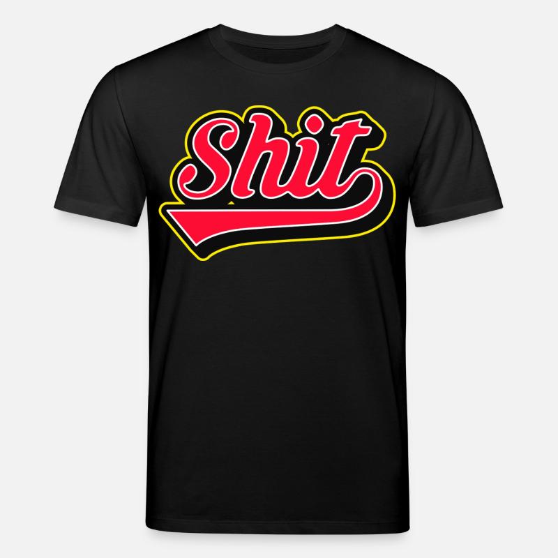 Shit Word Script Logo - Stanley/Stella CREATOR Unisex Organic T-Shirt - black