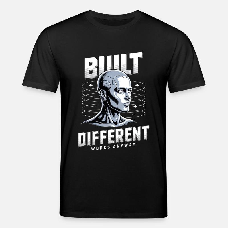 Neurodivergent Neurodiversität Built Differend - Stanley/Stella Unisex Bio-T-Shirt CREATOR - Schwarz