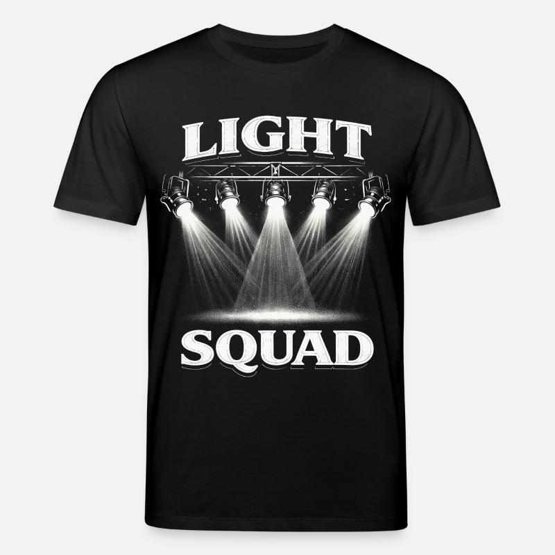 Lichttechniker Beleuchtungstechniker Light Squad - Stanley/Stella Unisex Bio-T-Shirt CREATOR  - Schwarz