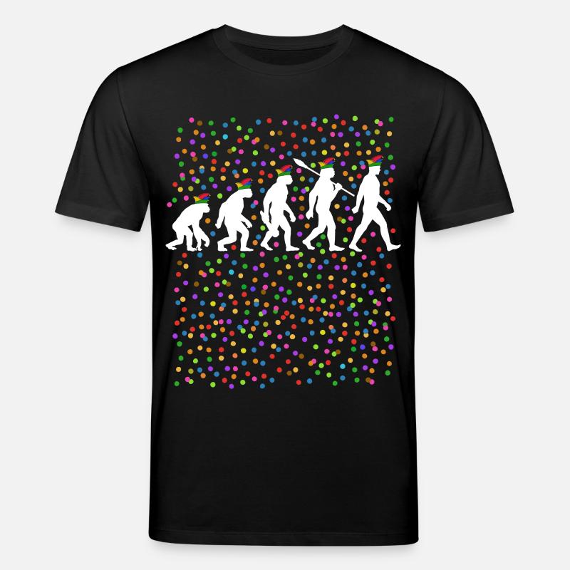 Homo Karnevalis | Evolution der Narren, Fastnacht - Stanley/Stella Unisex Bio-T-Shirt CREATOR - Schwarz