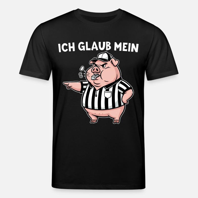 Referee My Pig Whistles - Referee - Stanley/Stella CREATOR Unisex Organic T-Shirt - black
