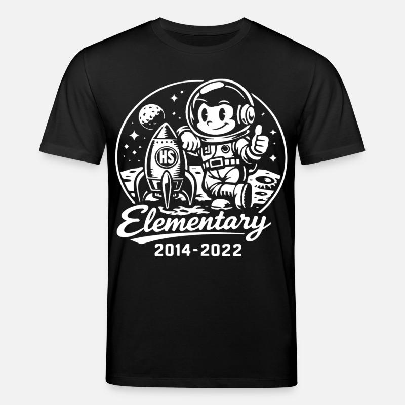 Elementar-Astronauten-Mond - Stanley/Stella Unisex Bio-T-Shirt CREATOR  - Schwarz
