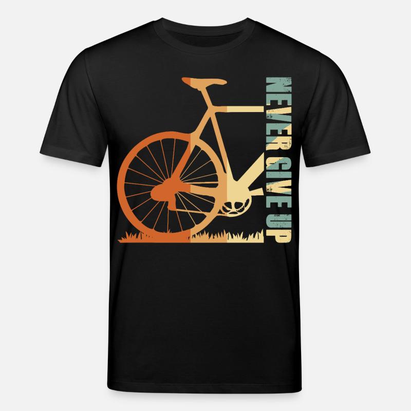 Fahrrad-Silhouette Gradient-Design - Stanley/Stella Unisex Bio-T-Shirt CREATOR  - Schwarz