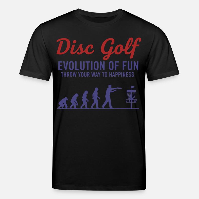 Disc Golf : Évolution du plaisir : lancez-vous - T-shirt bio CREATOR Stanley/Stella Unisexe - noir