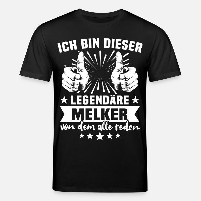 Melker Legende - Stanley/Stella Unisex Bio-T-Shirt CREATOR  - Schwarz