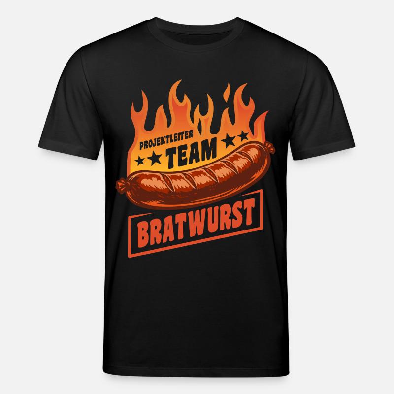 Project Manager Team Bratwurst | Grilling Fire - Stanley/Stella CREATOR Unisex Organic T-Shirt - black