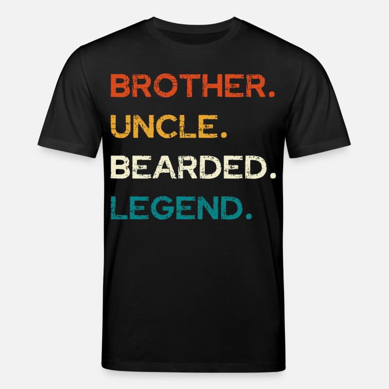 Bearded Legend: Bruder und Onkel - Stanley/Stella Unisex Bio-T-Shirt CREATOR  - Schwarz