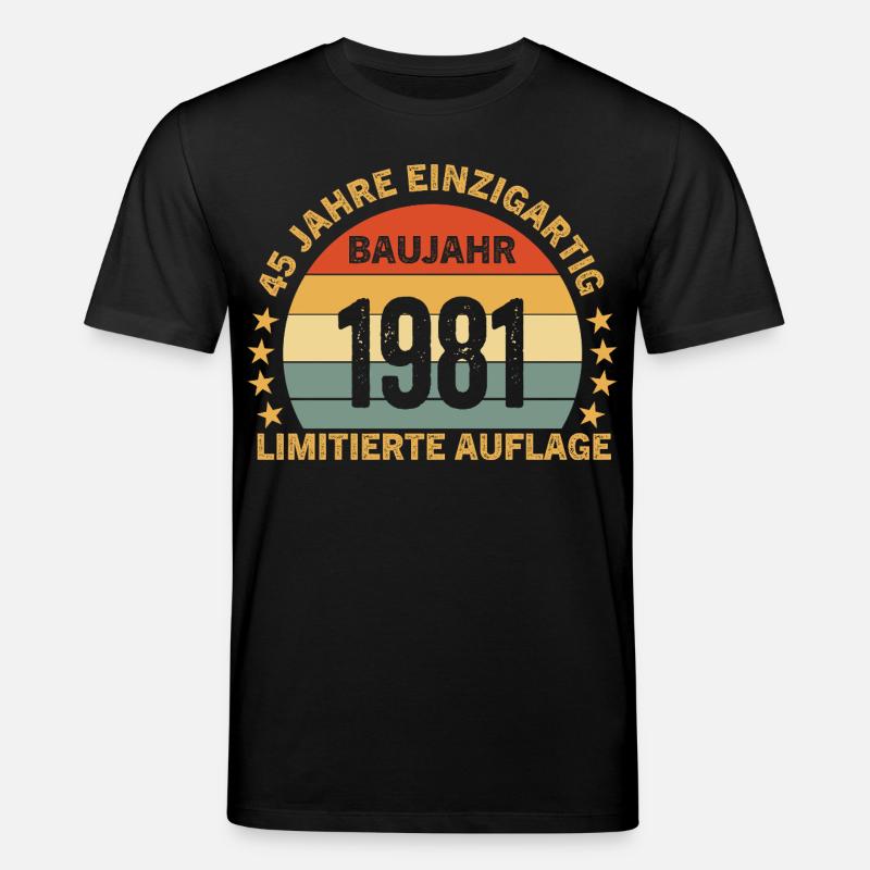 45 ans d’édition limitée unique - T-shirt bio CREATOR Stanley/Stella Unisexe - noir