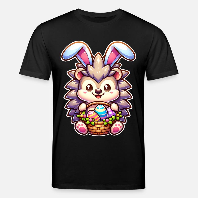 Hérisson de Pâques - T-shirt bio CREATOR Stanley/Stella Unisexe - noir